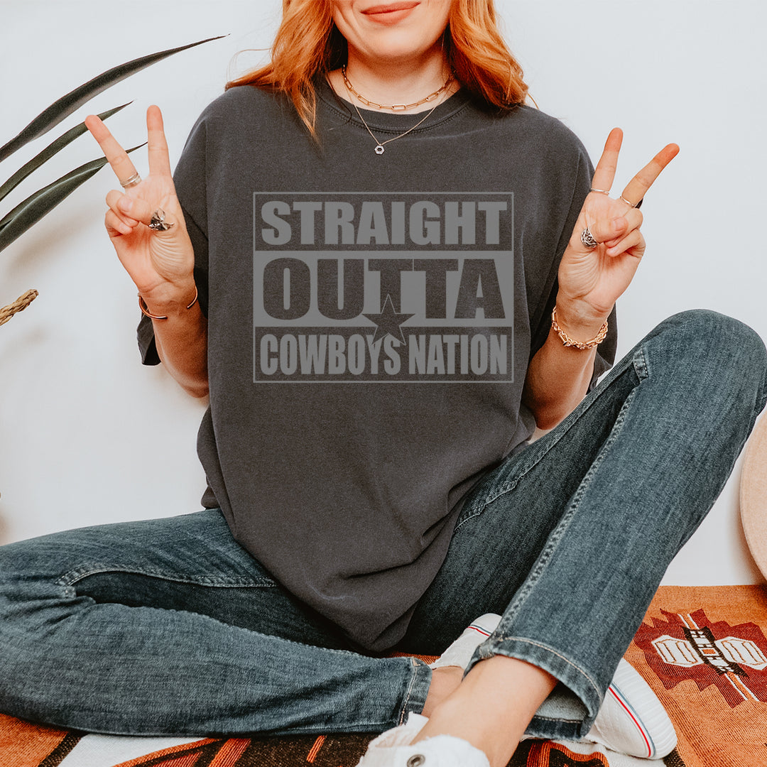 Straight Outta Cowboys Nation   Vintage Soft Unisex T-shirt 