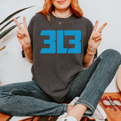 3L3 From The 313 Detroit Football Vintage Soft Unisex T-shirt 