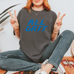 All Grit Detroit Football Vintage Soft Unisex T-shirt 