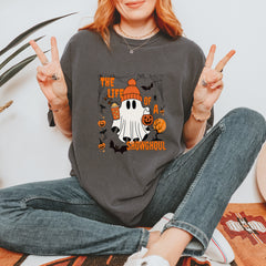Life of a Showghoul Halloween Showgirl Vibes Vintage Soft Unisex T-shirt 