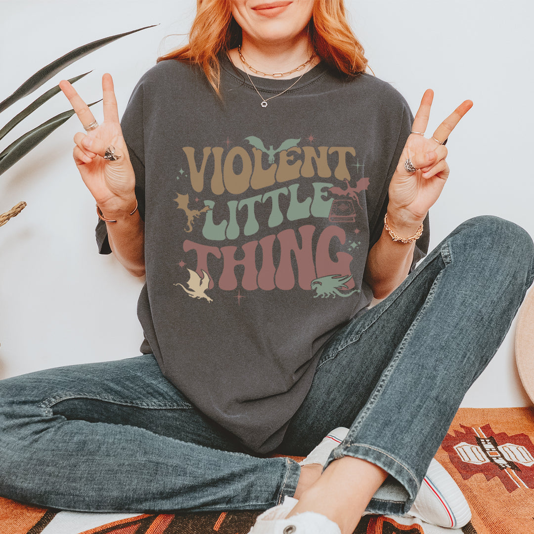 Violent Little Thing Dragon Vintage Soft Unisex T-shirt 
