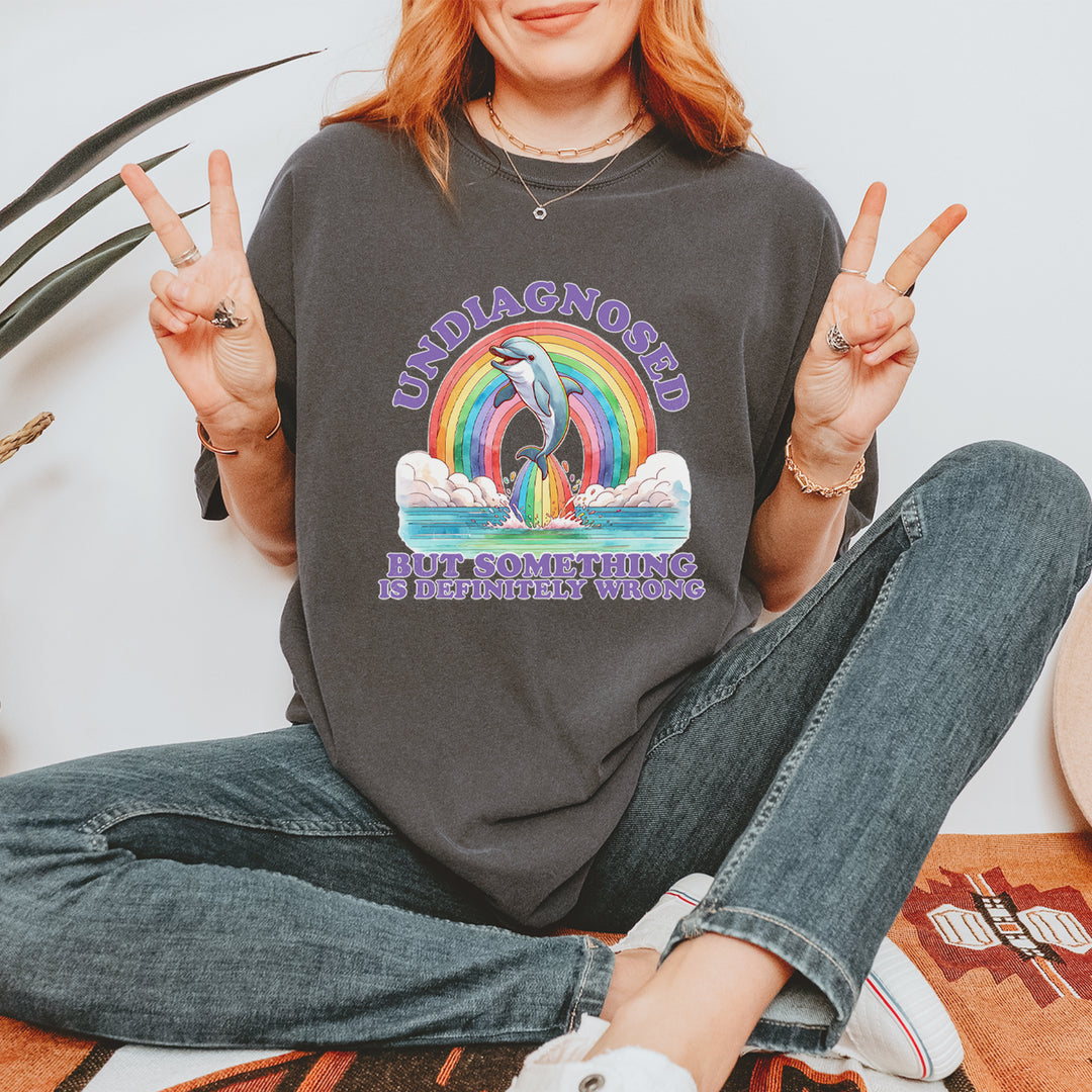 Undiagnosed But Something Is Definitely Wrong Vintage Soft Unisex T-shirt 