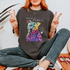 Beware Of Pit Bulls, They Will Steal Your Heart  Vintage Soft Unisex T-shirt 