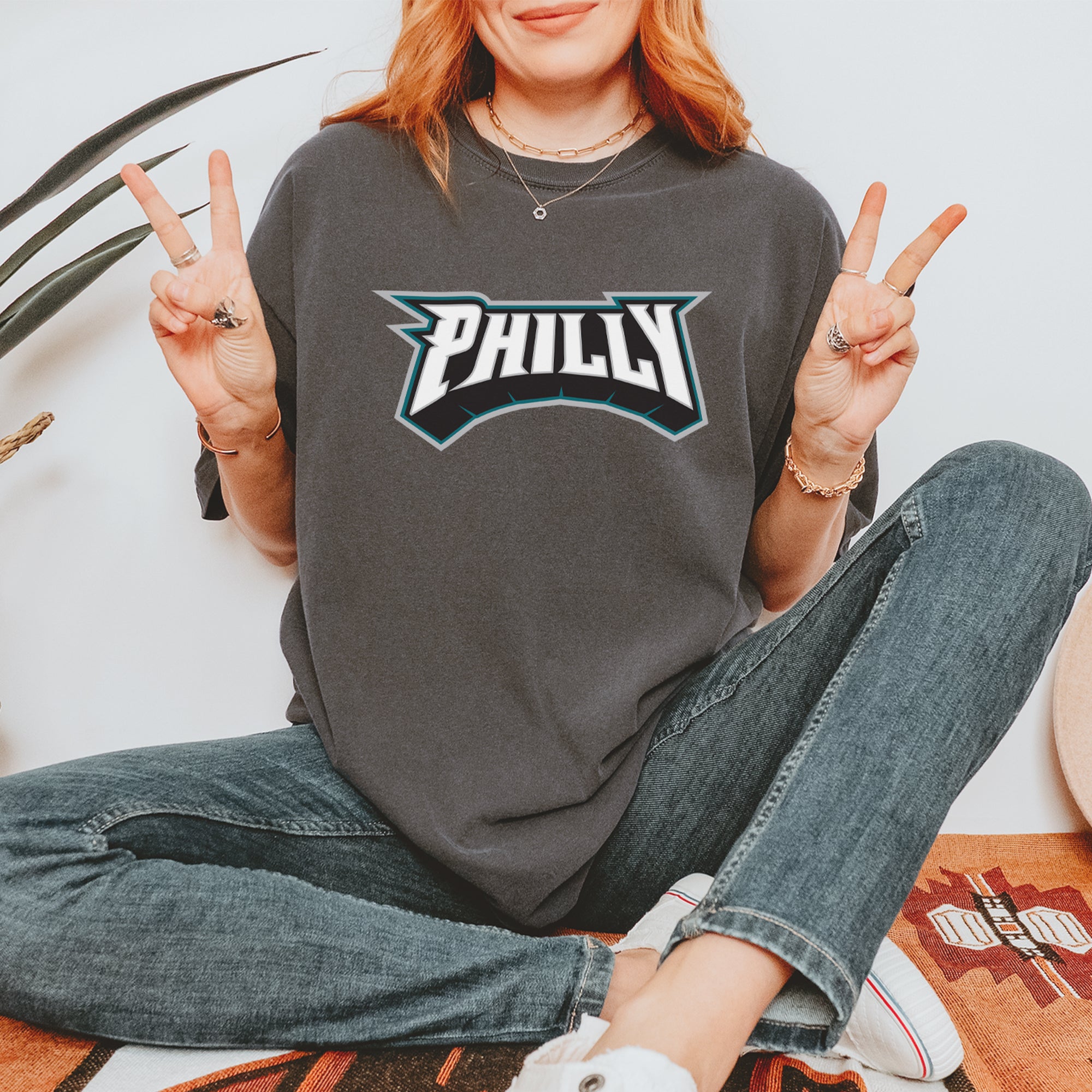 Philly Bold Block Throwback Vintage Soft Unisex T-shirt 