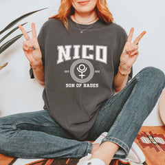 Nico Son of Hades Underworld Crest Vintage Soft Unisex T-shirt 
