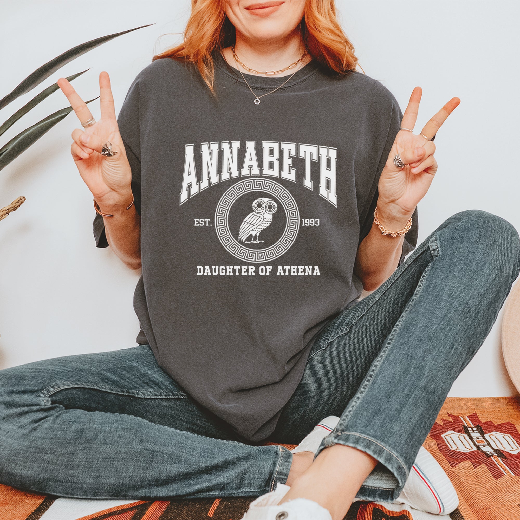 Annabeth Daughter of Athena Owl Wisdom Vintage Soft Unisex T-shirt 