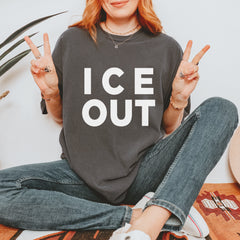 Ice Out Protest Vintage Soft Unisex T-shirt 