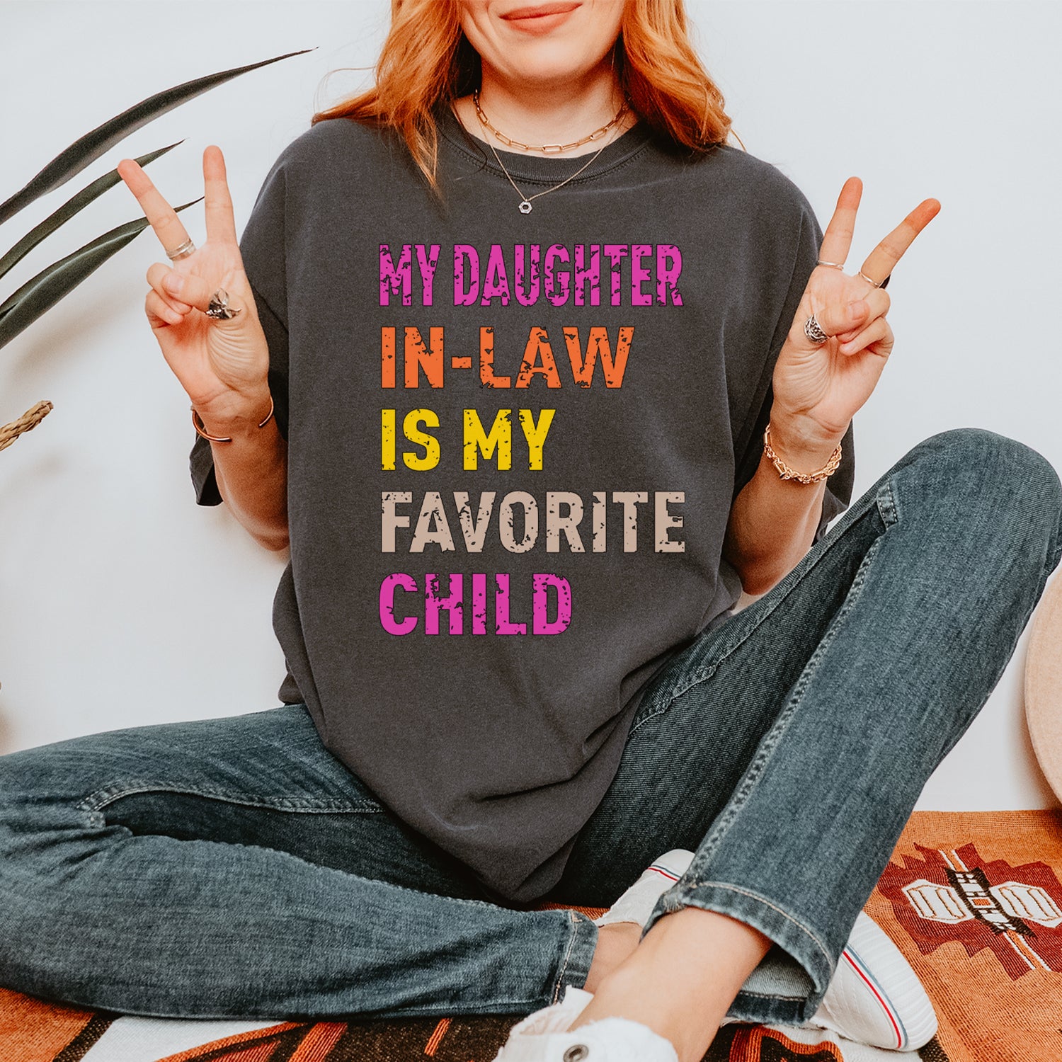 My Daughter In-Law Is My Favorite Child Meme Vintage Soft Unisex T-shirt 