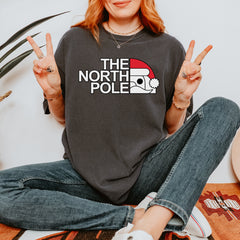 The North Pole Santa Face Vintage Soft Unisex T-shirt 
