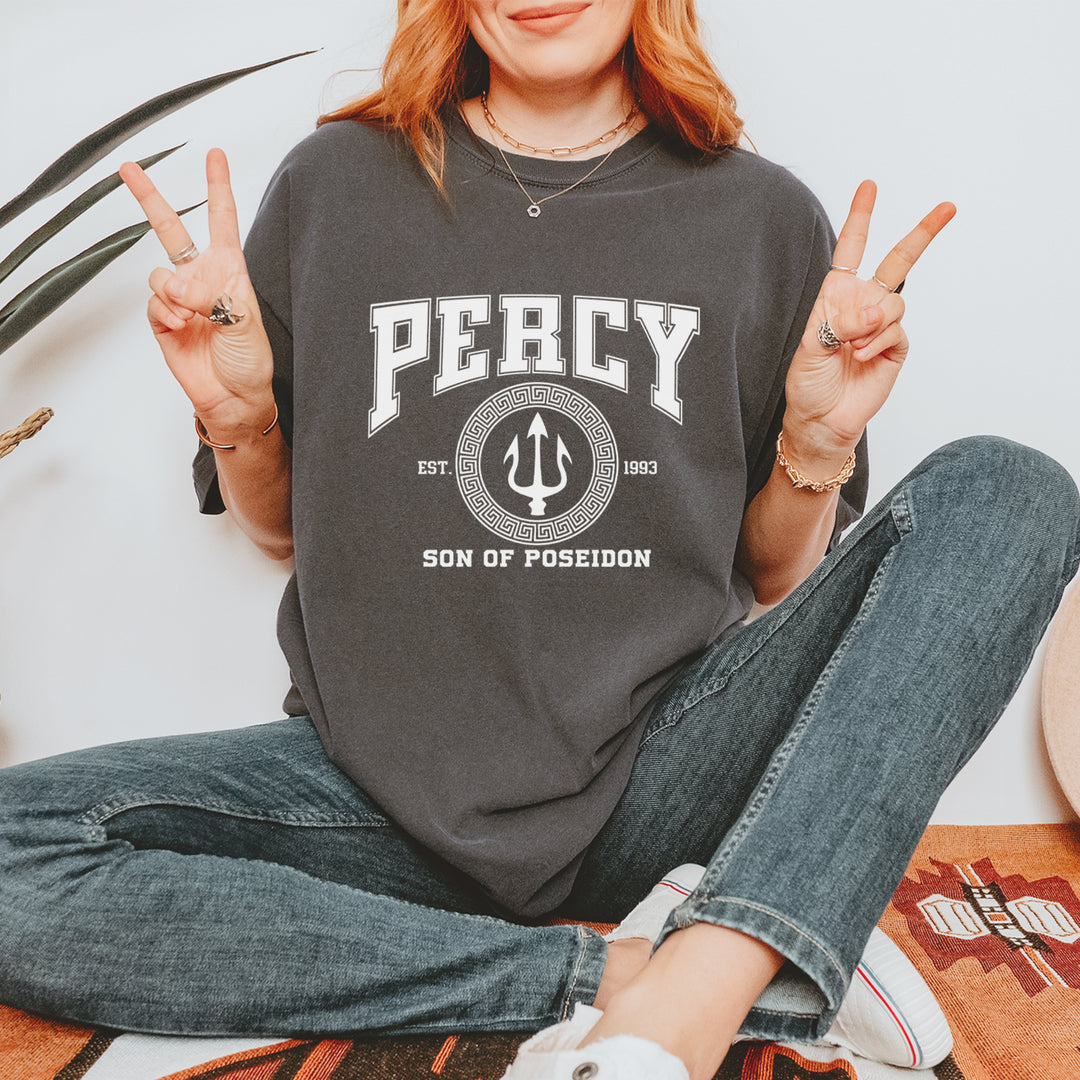 Percy Son Of Poseidon Sea God Vintage Soft Unisex T-shirt 