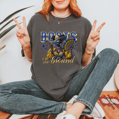 Boots On Da Ground Folding Fan Vintage Soft Unisex T-shirt 
