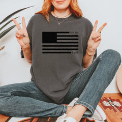 Redacted American Flag Vintage Soft Unisex T-shirt 