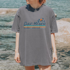 Gulf Of Mexico Established Year 1550 Vintage Soft Unisex T-shirt 
