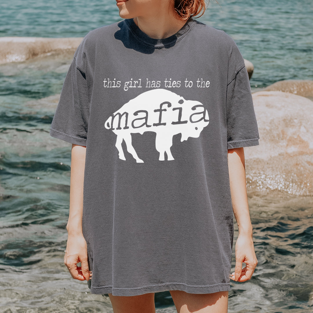 This Girl Has Ties To The Bills Mafia Youth T-shirt 