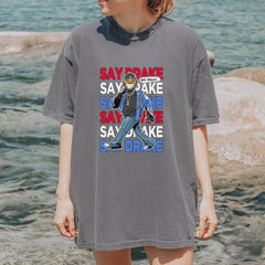 Say Drake Smiling Meme Mustard Vintage Soft Unisex T-shirt 