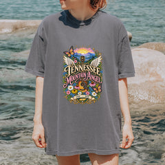 Tennessee Mountain Angel Wings Dolly Vintage Soft Unisex T-shirt 