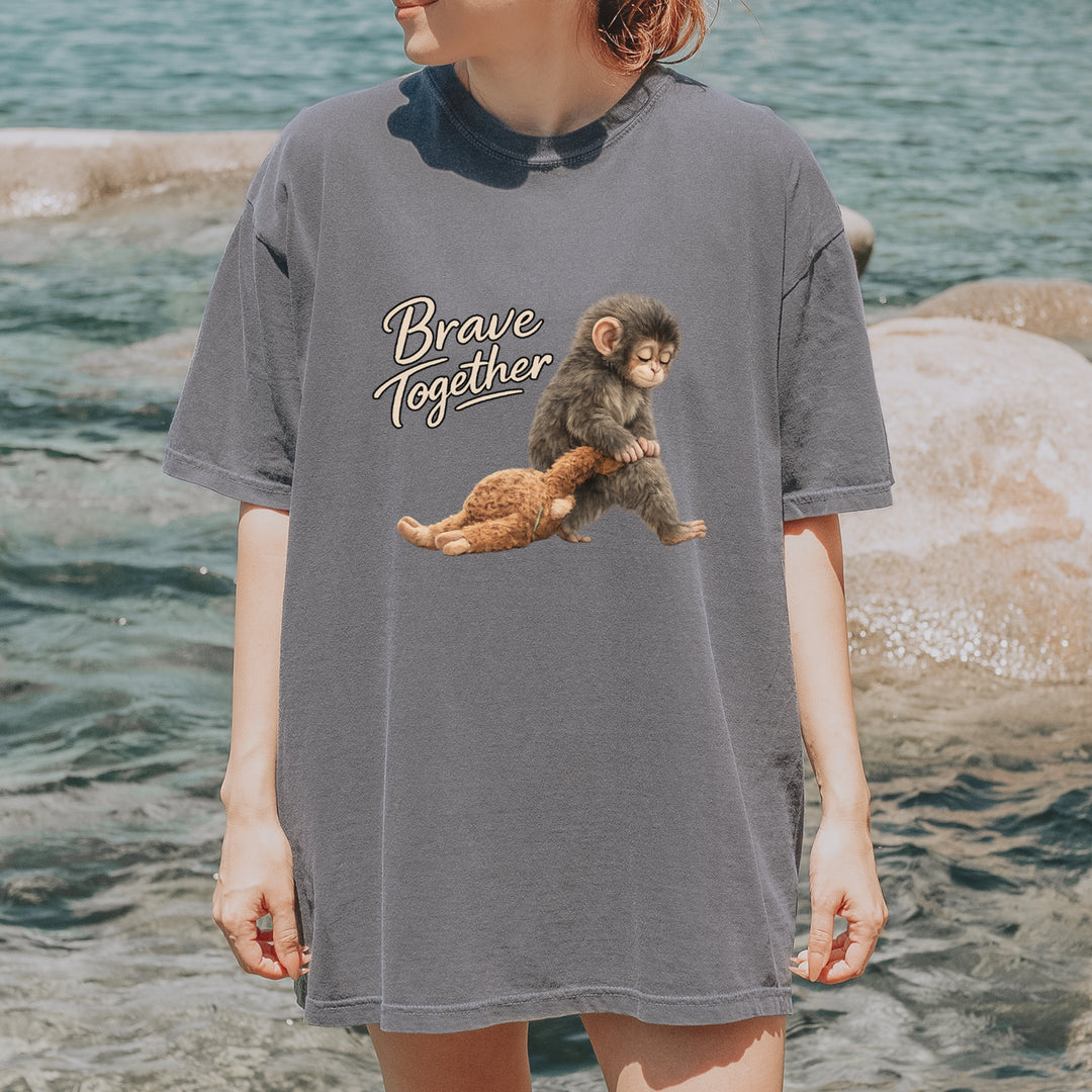 Punch Brave Together Stuffed Animal Vintage Soft Unisex T-shirt 