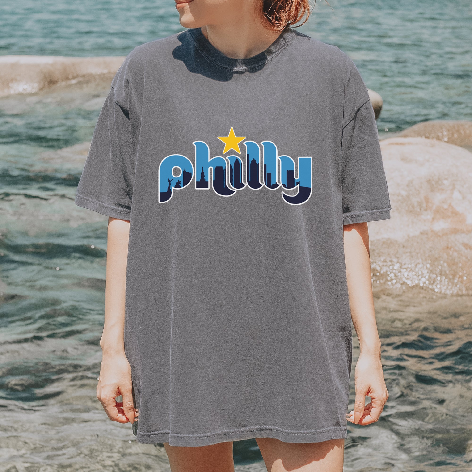 Skyline Philly Philadelphia Vintage Soft Unisex T-shirt 