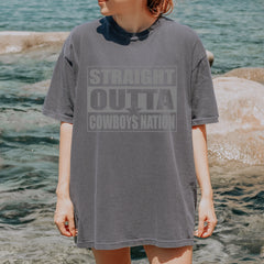 Straight Outta Cowboys Nation   Vintage Soft Unisex T-shirt 