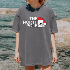 The North Pole Santa Face Vintage Soft Unisex T-shirt 