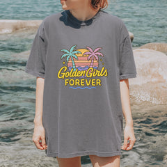 Golden Girls Forever Retro Sunset Vintage Soft Unisex T-shirt 