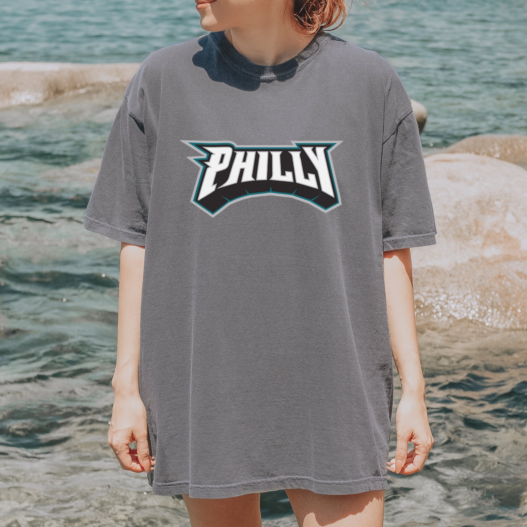 Philly Bold Block Throwback Vintage Soft Unisex T-shirt 