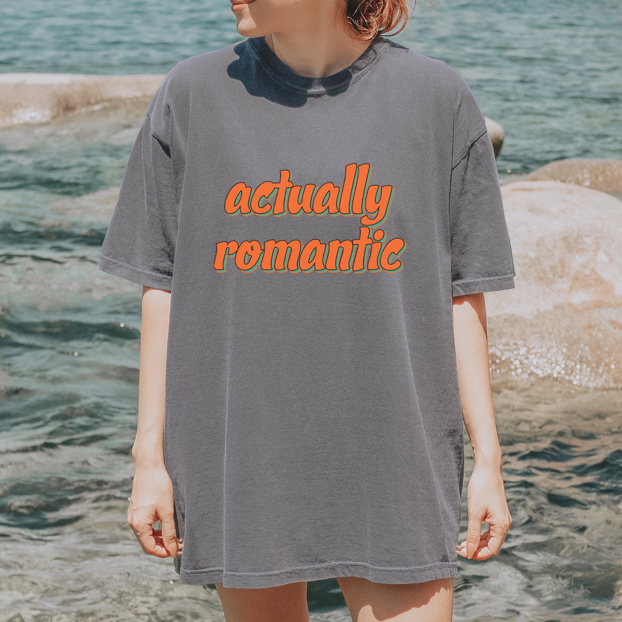 Actually Romantic Vintage Soft Unisex T-shirt 
