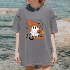 Life of a Showghoul Halloween Showgirl Vibes Vintage Soft Unisex T-shirt 