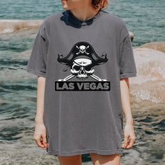 Raider Skull Straight Outta Las Vegas Vintage Soft Unisex T-shirt 