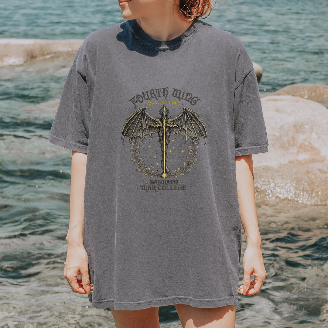 Fourth Wing Dragon Rider Vintage Basgiath War College Vintage Soft Unisex T-shirt 