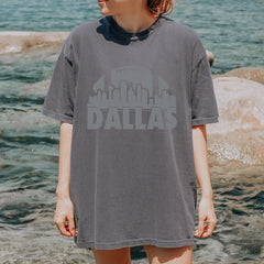 Dallas Texas Skyline Vintage Soft Unisex T-shirt 