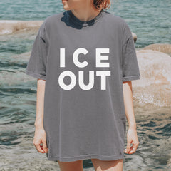 Ice Out Protest Vintage Soft Unisex T-shirt 