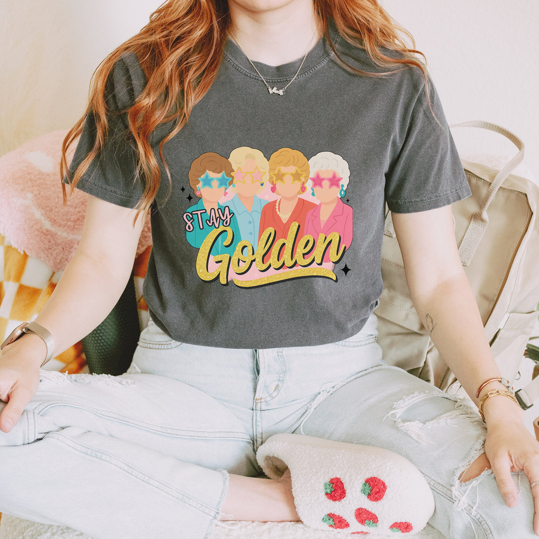 Stay Golden Girls Retro Vintage Soft Unisex T-shirt 
