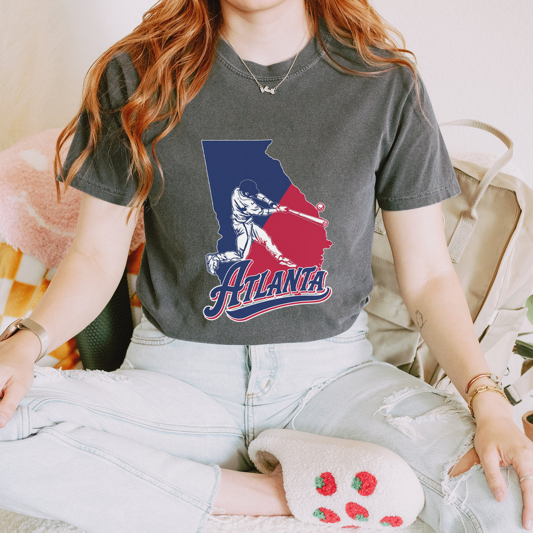 Atlanta Georgia Batter Up Vintage Soft Unisex T-shirt 