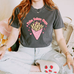 Fries Before Guys Vintage Soft Unisex T-shirt 