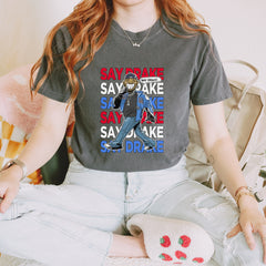 Say Drake Smiling Meme Mustard Vintage Soft Unisex T-shirt 