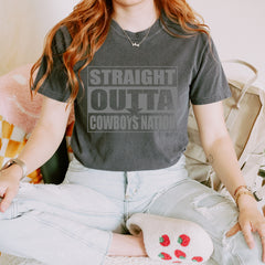 Straight Outta Cowboys Nation   Vintage Soft Unisex T-shirt 