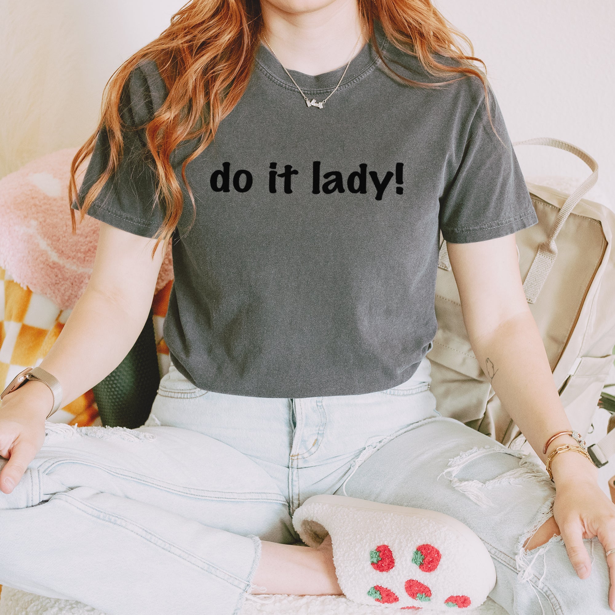 Do It Lady Viral Meme Vintage Soft Unisex T-shirt 