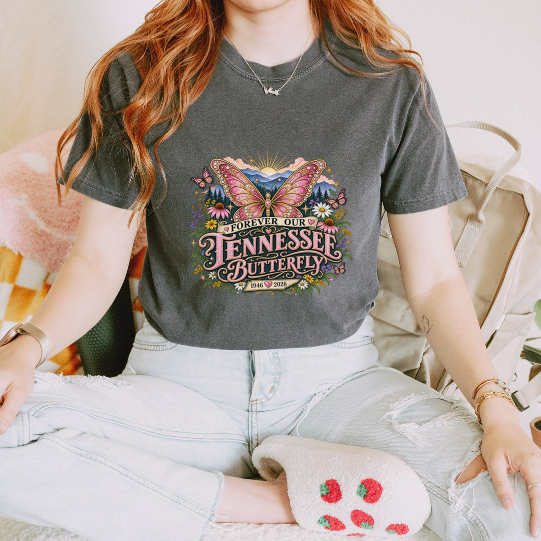Forever Our Tennessee Butterfly Dolly Vintage Soft Unisex T-shirt 