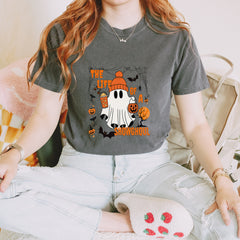 Life of a Showghoul Halloween Showgirl Vibes Vintage Soft Unisex T-shirt 