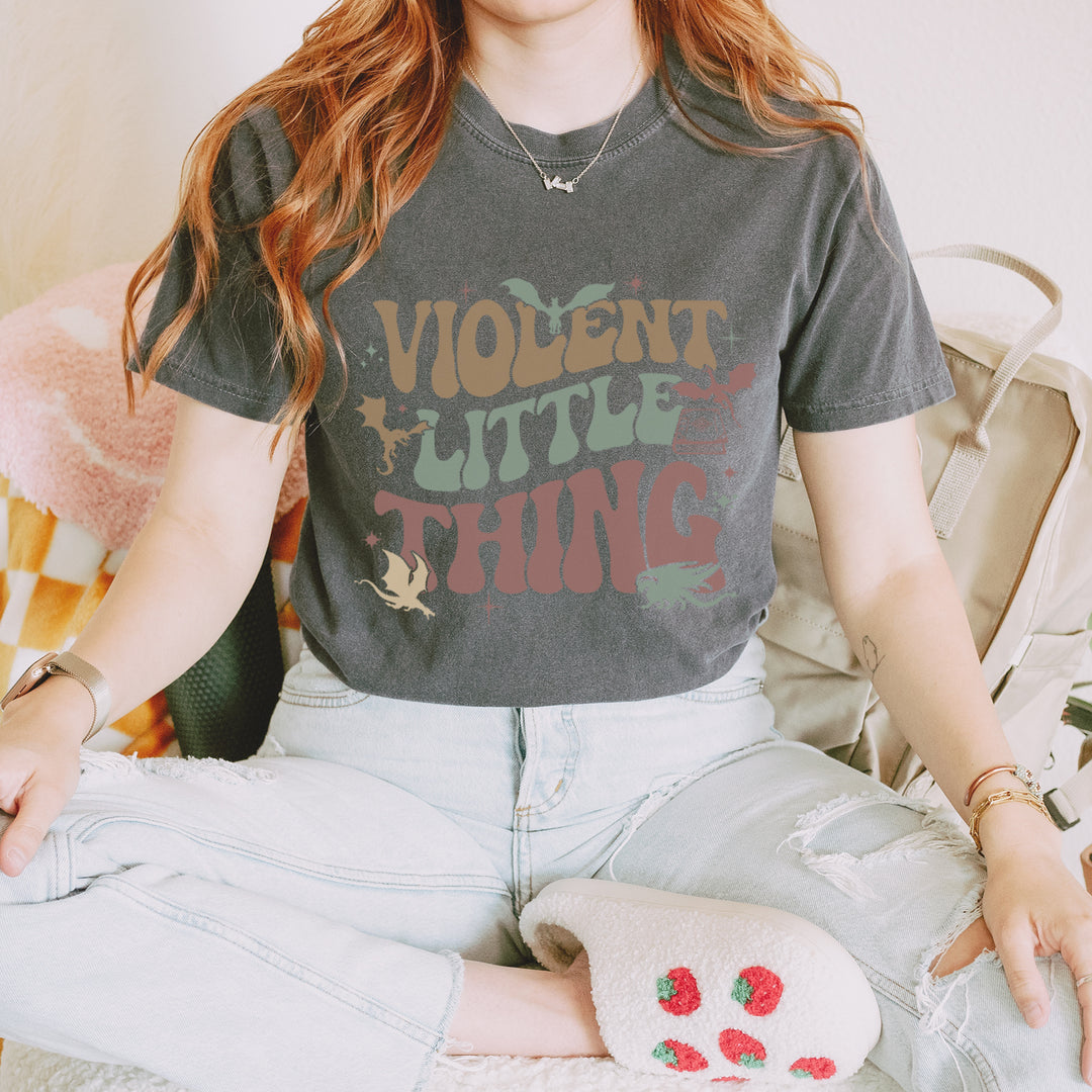 Violent Little Thing Dragon Vintage Soft Unisex T-shirt 