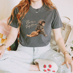 Punch Brave Together Stuffed Animal Vintage Soft Unisex T-shirt 