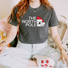 The North Pole Santa Face Vintage Soft Unisex T-shirt 