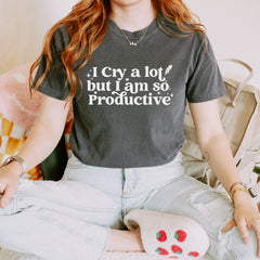 I Cry A Lot But I am So Productive TTPD Youth T-shirt 