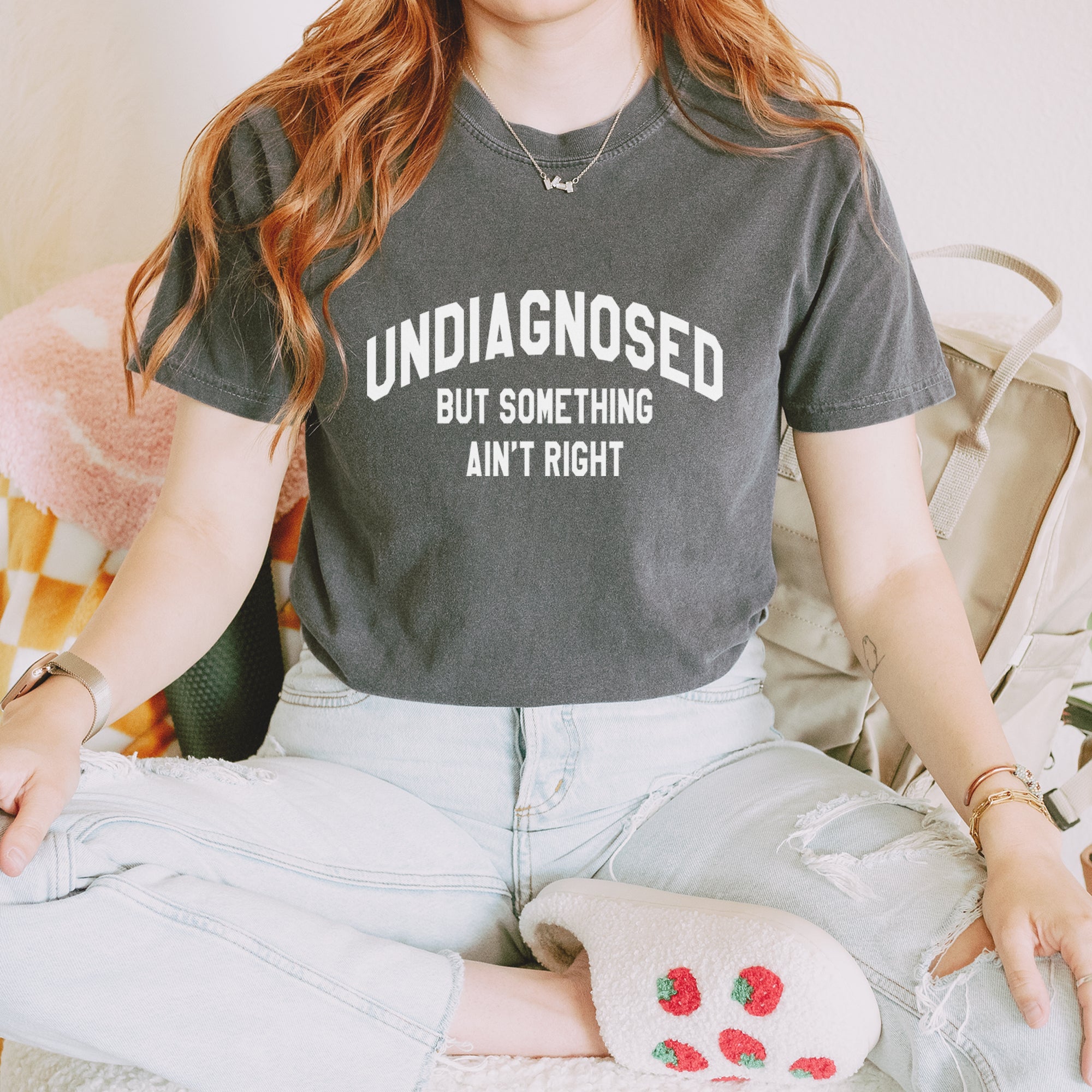 Undiagnosed But Something Ain't Right Vintage Soft Unisex T-shirt 