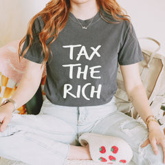Tax the Rich Protest Wealth Inequality Vintage Soft Unisex T-shirt 