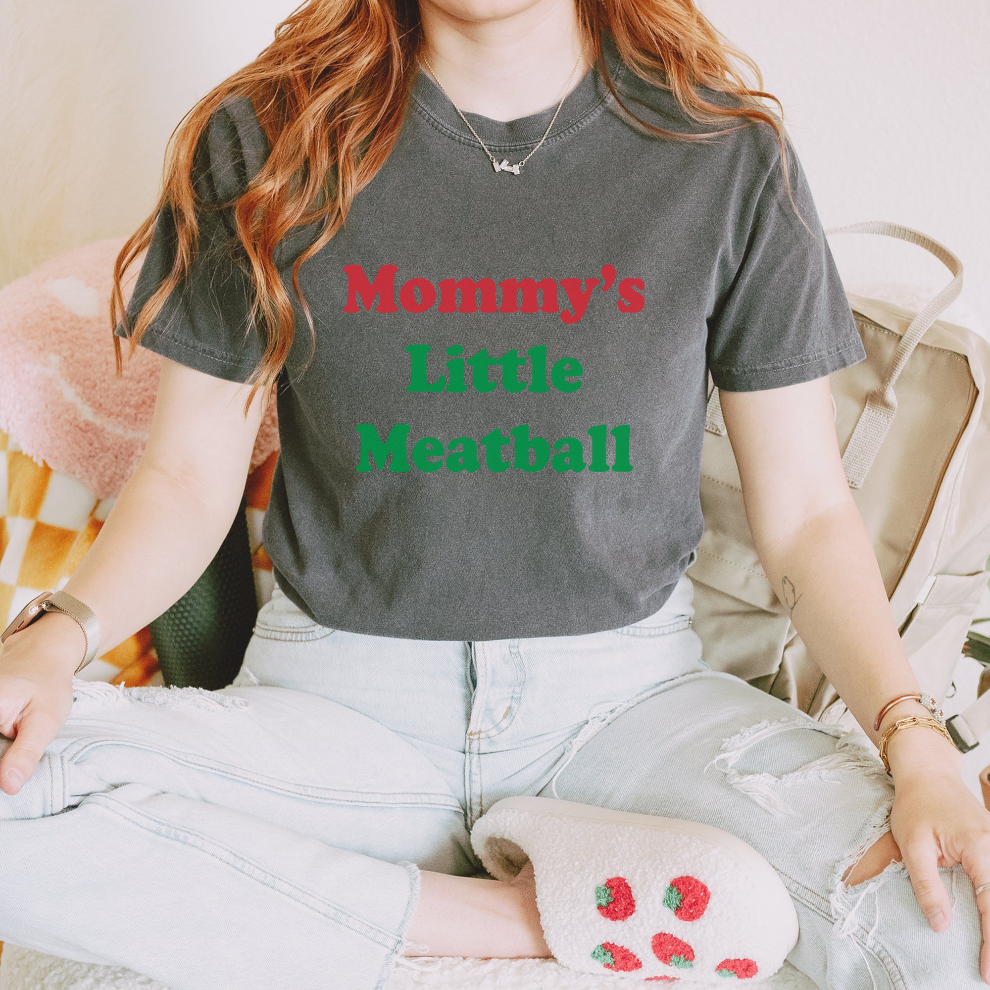Mommy's Little Meatball Love Island Vintage Soft Unisex T-shirt 