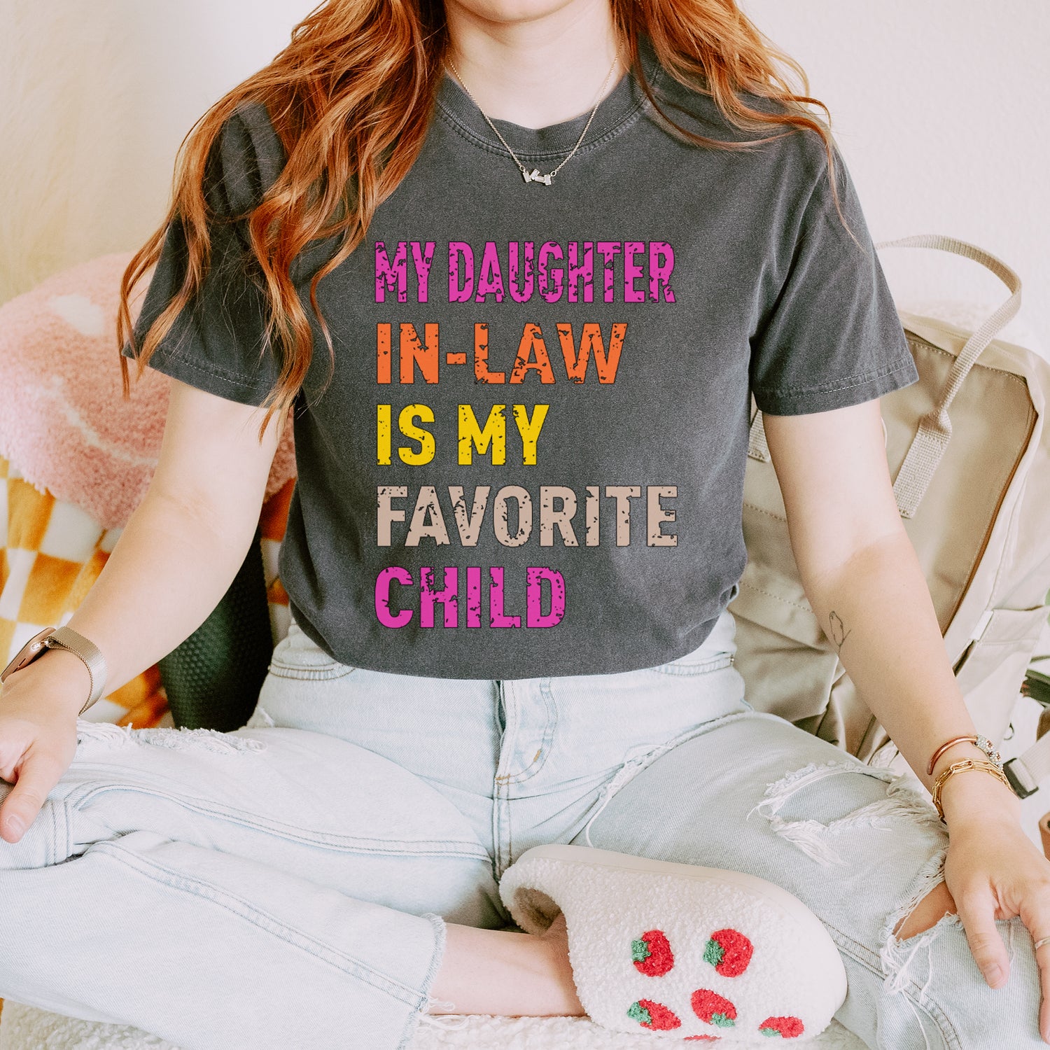 My Daughter In-Law Is My Favorite Child Meme Vintage Soft Unisex T-shirt 