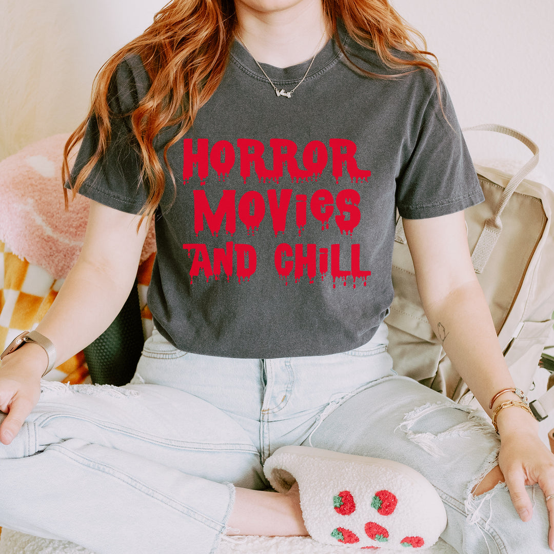 Horror Movies and Chill Vintage Soft Unisex T-shirt 