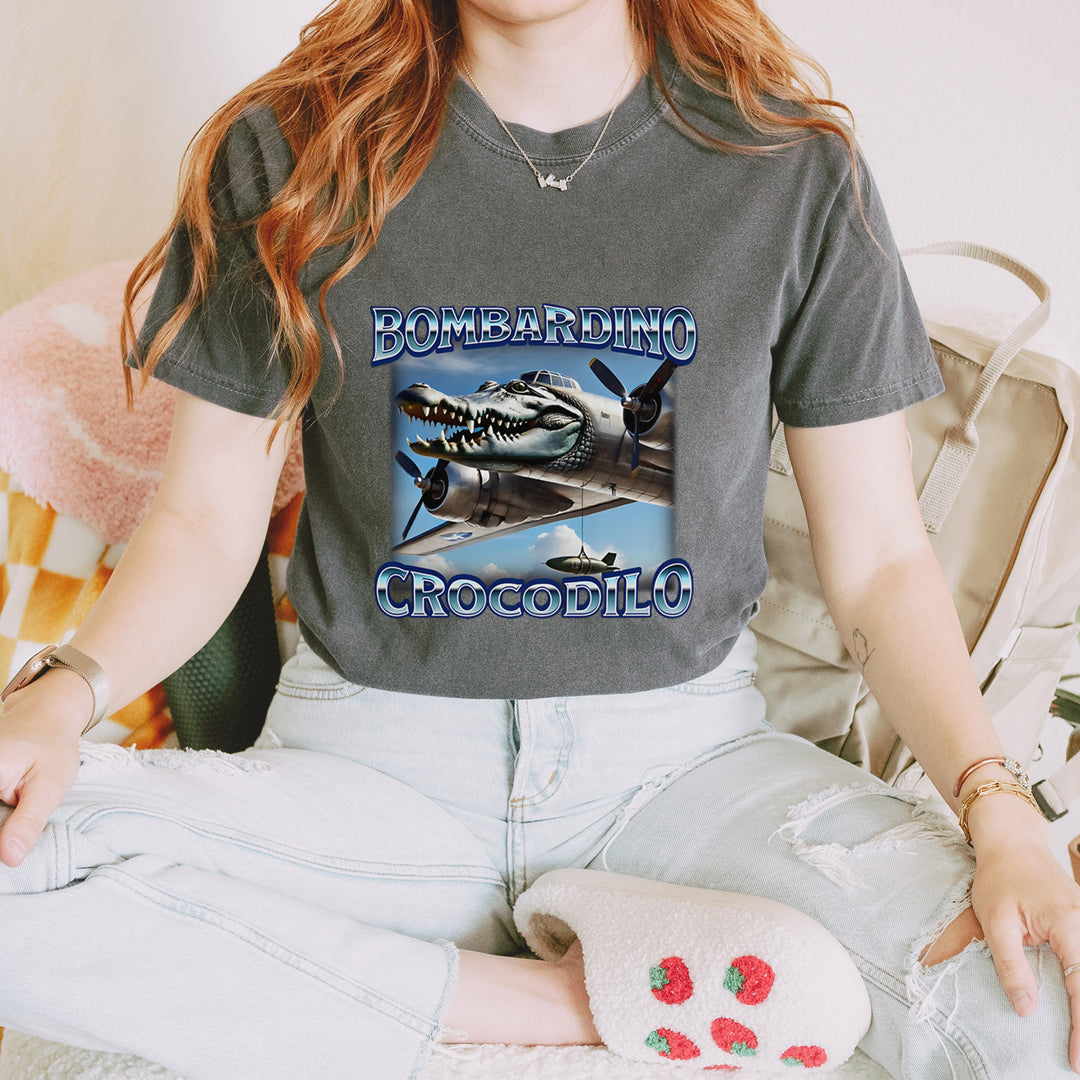 Bombardino Crocodilo Brainrot Vintage Soft Unisex T-shirt 